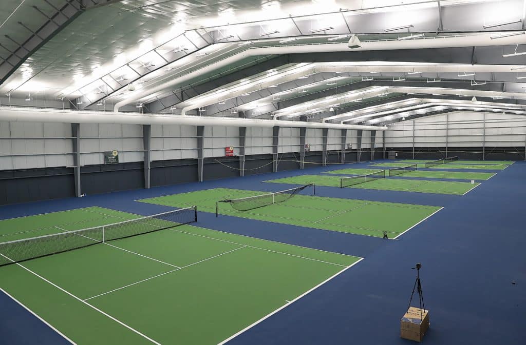 Indoor tennis court building kits