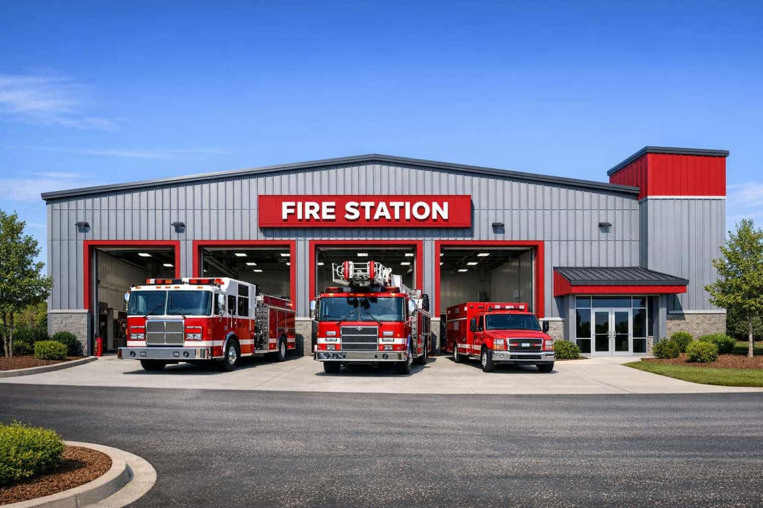 metal fire station buildings